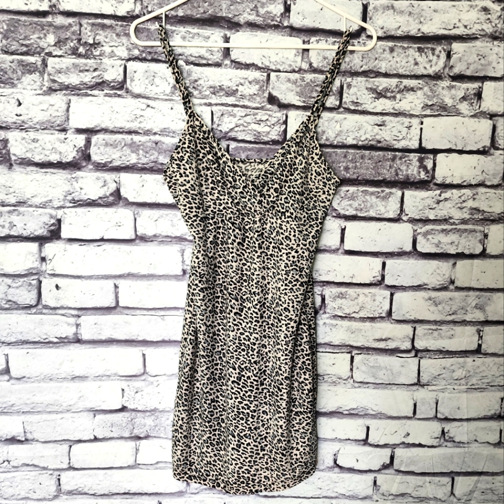 Snow Leopard Print Dress - S